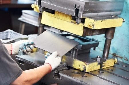 Stamping press and finishing